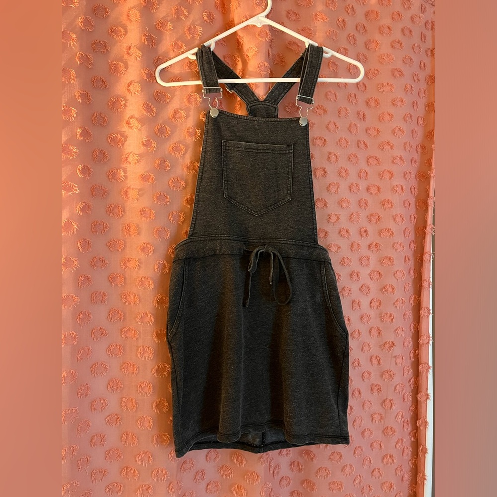 Z Supply, gray overall dress, size small.